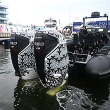 Silnik zaburtowy Honda BF350 V8 na POLBOAT Yachting Festival w Gdyni