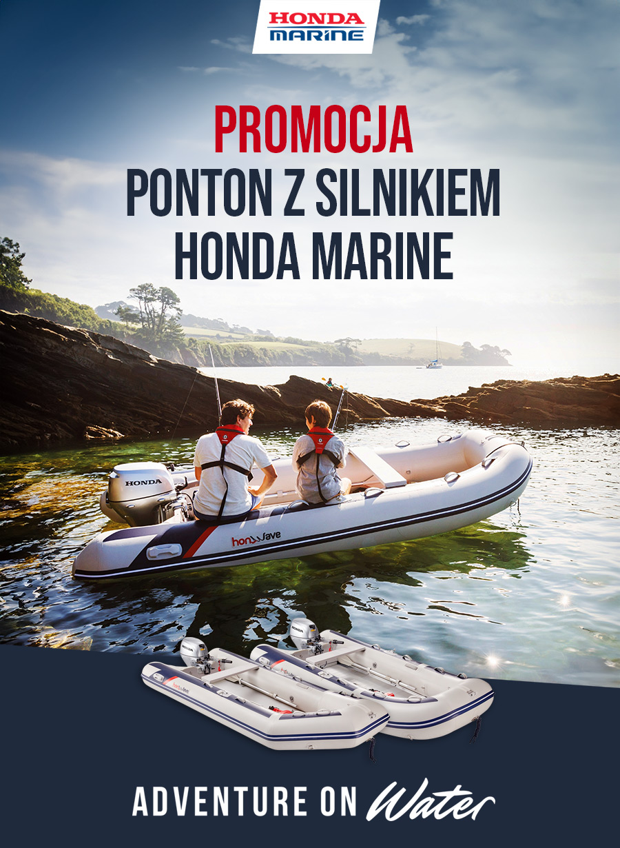 Promocja pakietowa: Ponton z silnikiem Honda Marine – oszczędź do 10%!