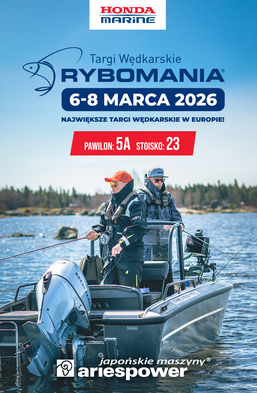 Honda Marine na Targach Rybomania 2026